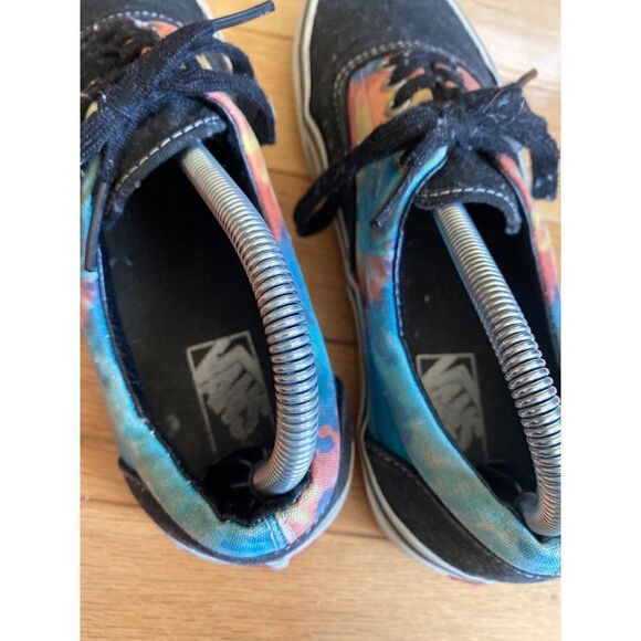 Vans Era tie dye and black lace up canvas shoes mens size 8 women’s size 9.5 - Picture 3 of 8